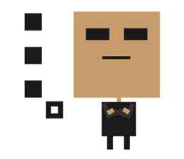 Simple square sticker sticker #560598