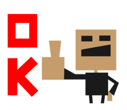 Simple square sticker sticker #560599