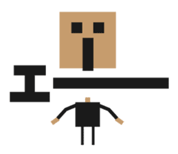 Simple square sticker sticker #560609