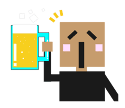 Simple square sticker sticker #560630