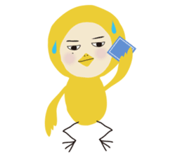 BIRD and CAT costume sticker sticker #560961