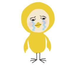 BIRD and CAT costume sticker sticker #560962