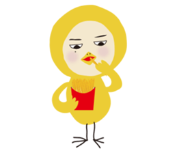 BIRD and CAT costume sticker sticker #560970