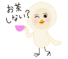 BIRD and CAT costume sticker sticker #560976