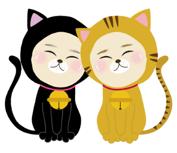 BIRD and CAT costume sticker sticker #560991