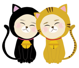 BIRD and CAT costume sticker sticker #560991