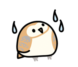Snowy Owl and Barn Owl sticker #561599