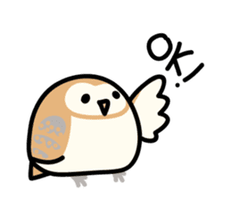 Snowy Owl and Barn Owl sticker #561626