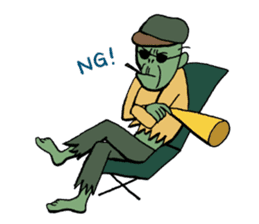 Kimokawa Zombie TARO sticker #562777