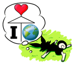 Dogs,Cats and Love Umbrellas1(English) sticker #562945