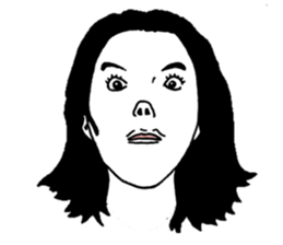 Closeup Face -female expressions- sticker #562970