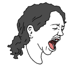 Closeup Face -female expressions- sticker #562975