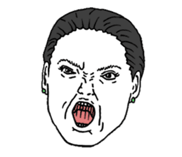 Closeup Face -female expressions- sticker #562986