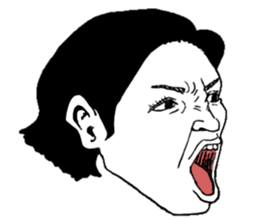 Closeup Face -female expressions- sticker #562987