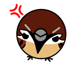 Cute Sparrow sticker #563195