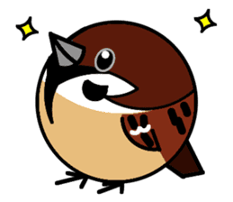 Cute Sparrow sticker #563197