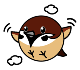 Cute Sparrow sticker #563200