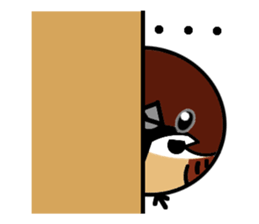 Cute Sparrow sticker #563202
