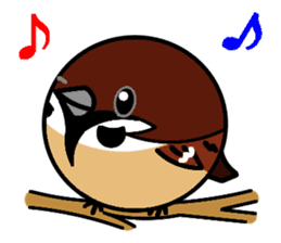 Cute Sparrow sticker #563203