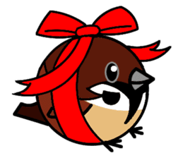Cute Sparrow sticker #563205
