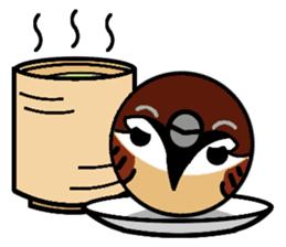 Cute Sparrow sticker #563206