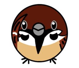 Cute Sparrow sticker #563211
