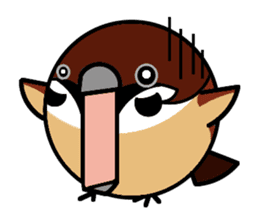 Cute Sparrow sticker #563212