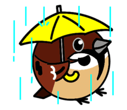 Cute Sparrow sticker #563213