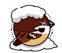 Cute Sparrow sticker #563215