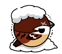 Cute Sparrow sticker #563215