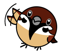 Cute Sparrow sticker #563216