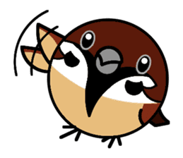 Cute Sparrow sticker #563216