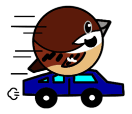 Cute Sparrow sticker #563217