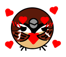 Cute Sparrow sticker #563219