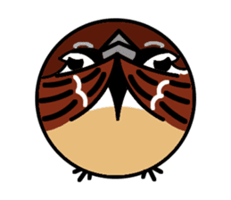 Cute Sparrow sticker #563220