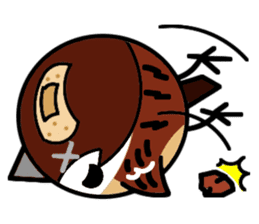 Cute Sparrow sticker #563224
