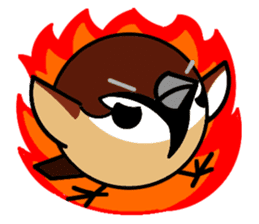 Cute Sparrow sticker #563228