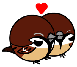 Cute Sparrow sticker #563229