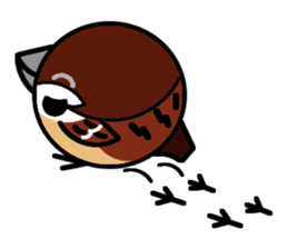Cute Sparrow sticker #563230