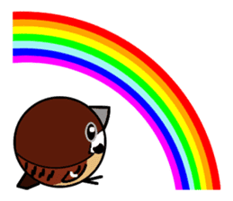 Cute Sparrow sticker #563233