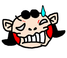 okinawa language funny face manga 02 sticker #563538