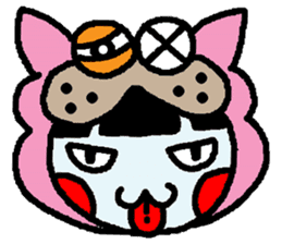 okinawa language funny face manga 02 sticker #563552