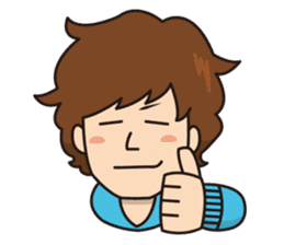 College student Hiroyuki stamp sticker #563834