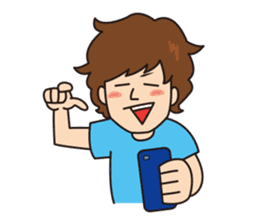 College student Hiroyuki stamp sticker #563848