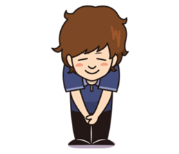 College student Hiroyuki stamp sticker #563849