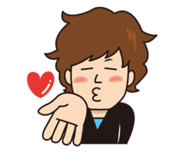 College student Hiroyuki stamp sticker #563856