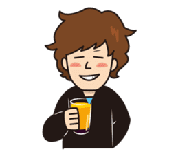 College student Hiroyuki stamp sticker #563857