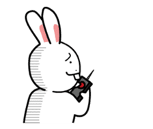Naughty Rabbit Rabbin sticker #566396