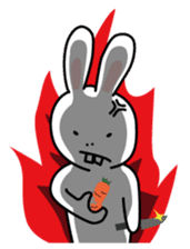 Naughty Rabbit Rabbin sticker #566398