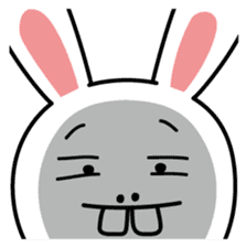 Naughty Rabbit Rabbin sticker #566405